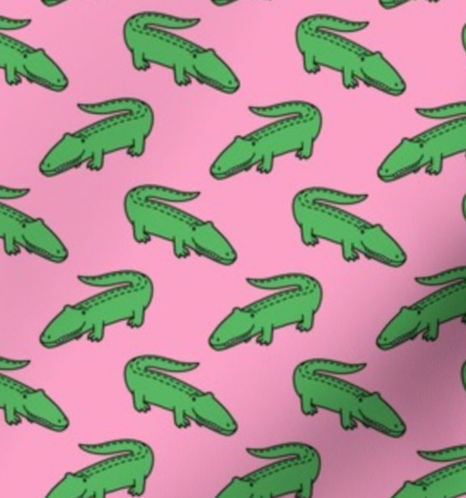 PRE ORDER PINK ALLIGATORS - SAILOR BOW