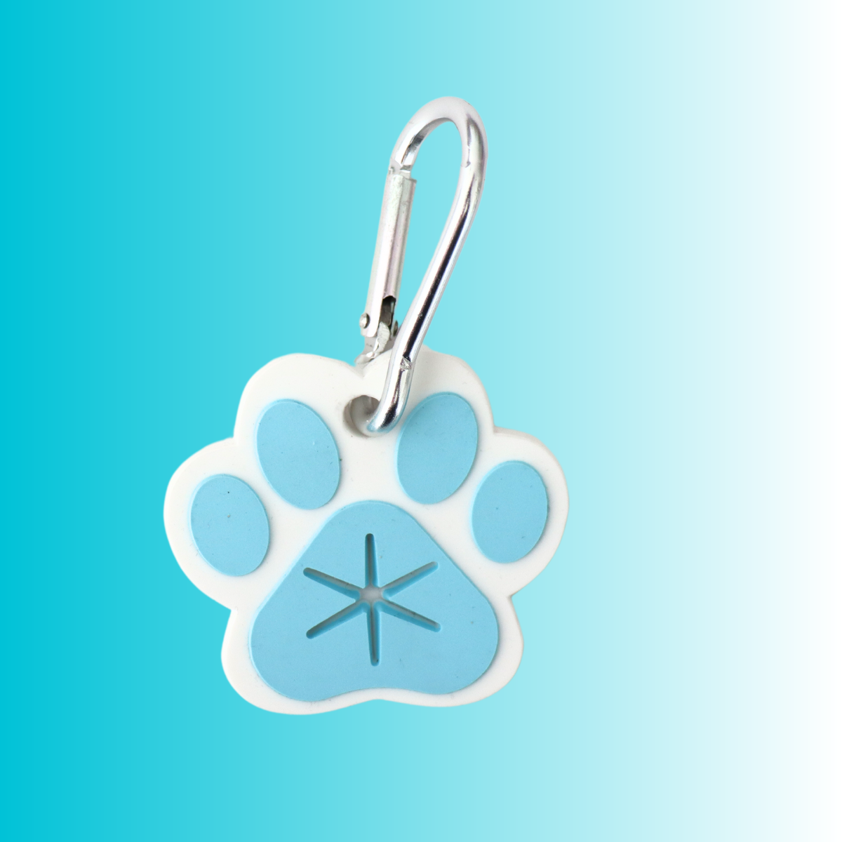 BLUE PAW PRINT - POO BAG HOLDER