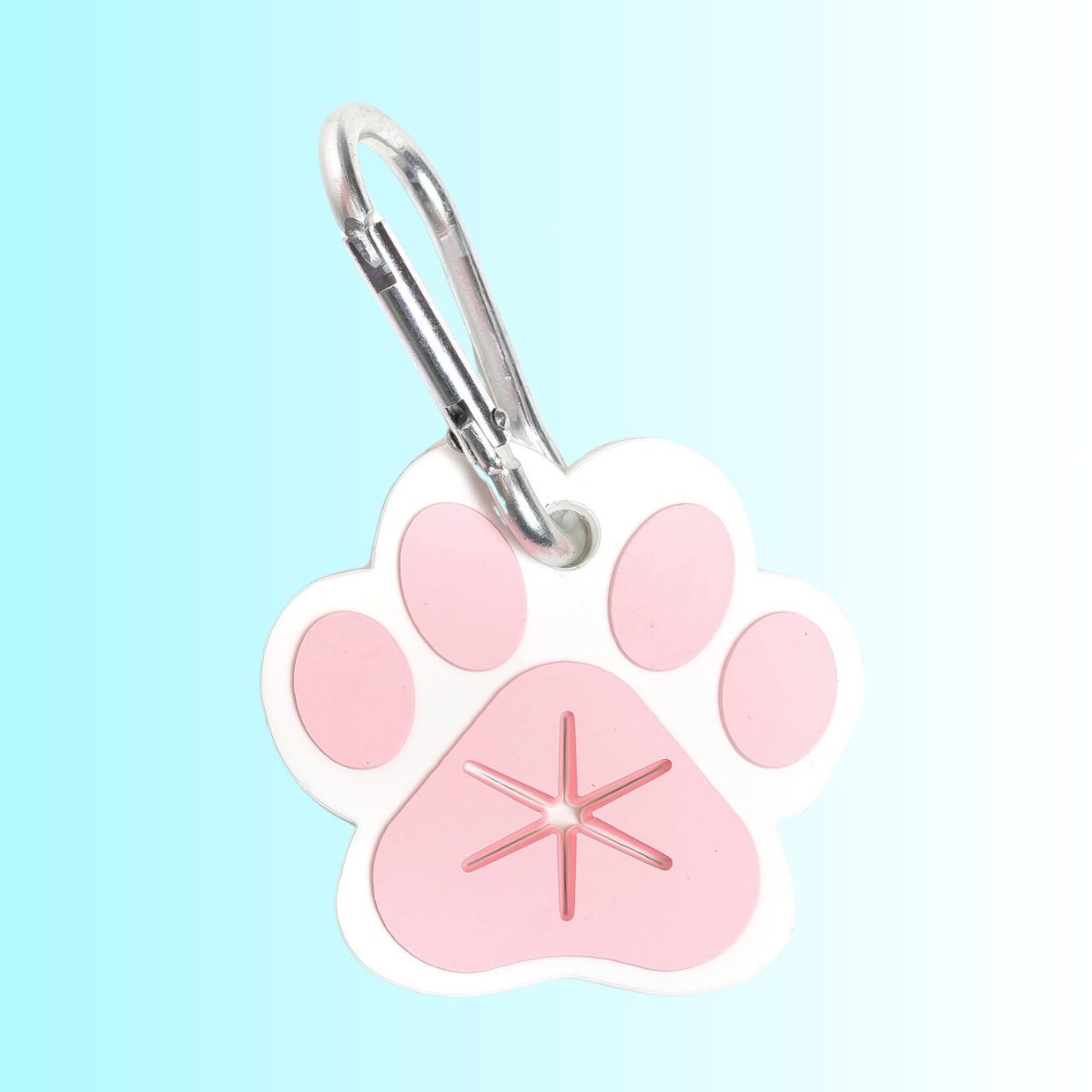 PINK PAW PRINT - POO BAG HOLDER