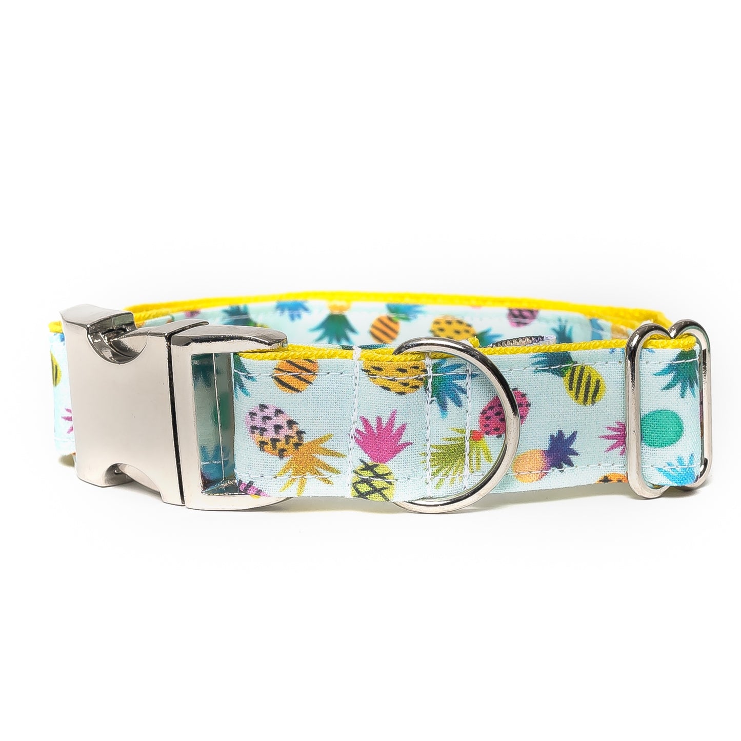 PINEAPPLES (MINT) - DOG COLLAR