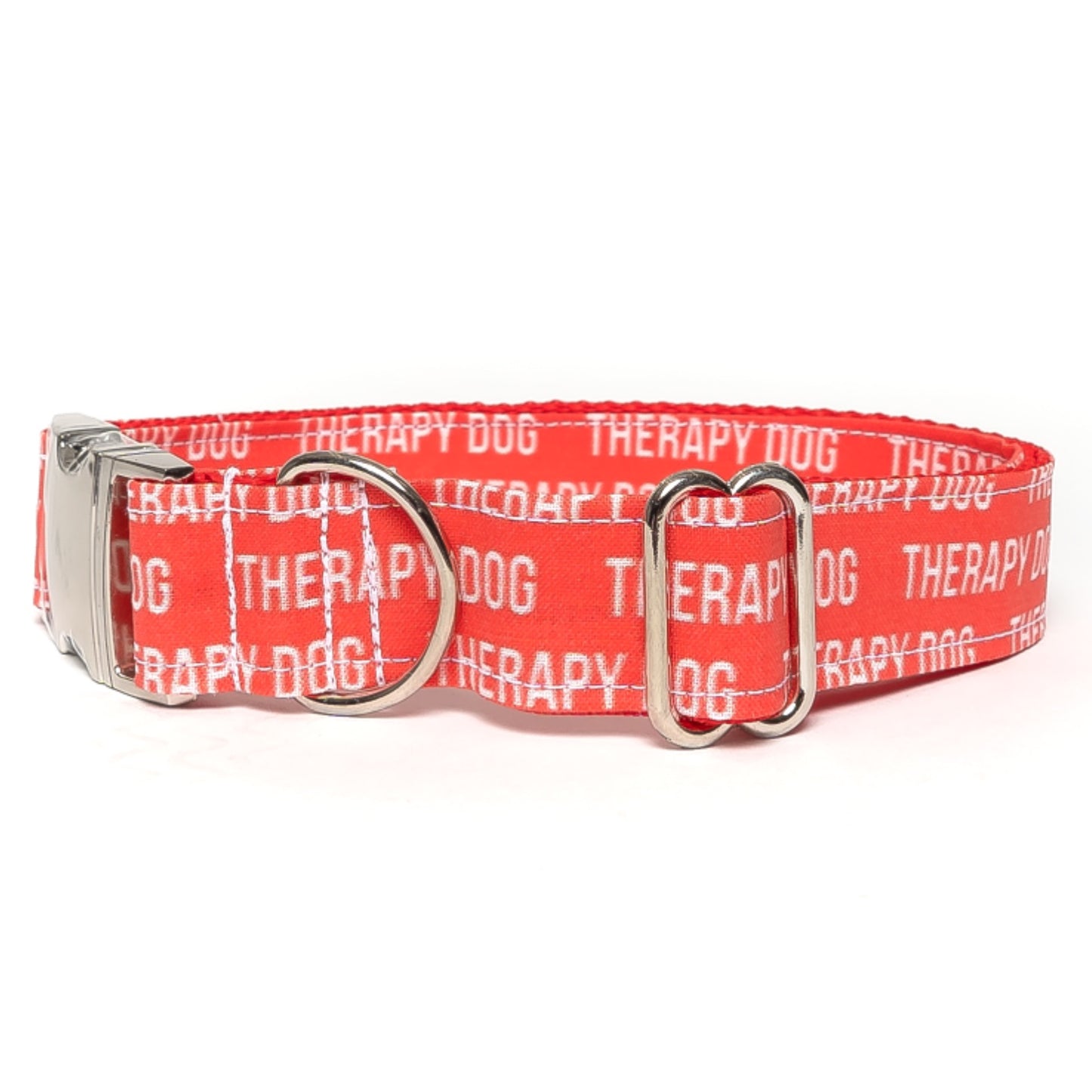 THERAPY DOG (RED) - DOG COLLAR