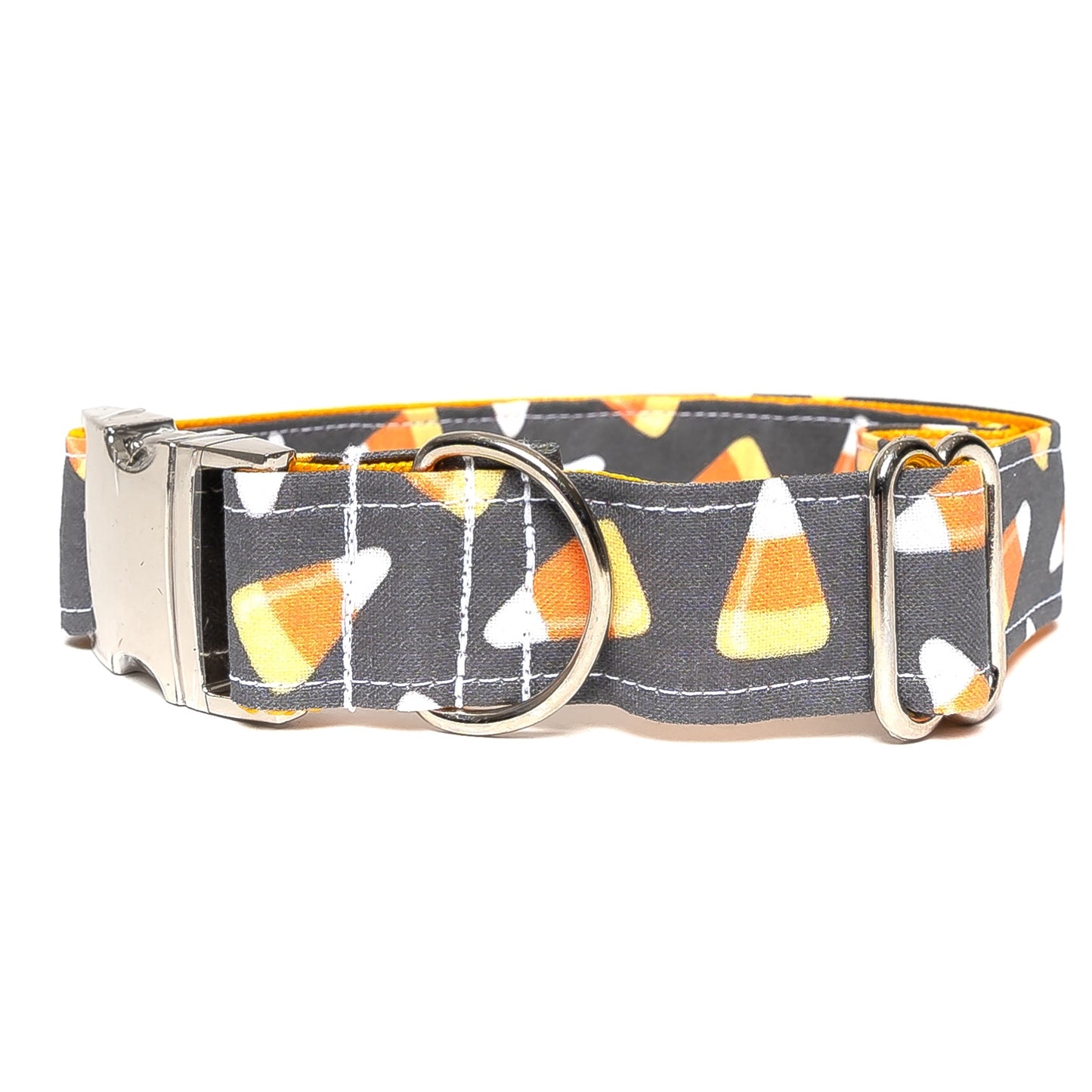 CANDY CORN (GRAY) - DOG COLLAR