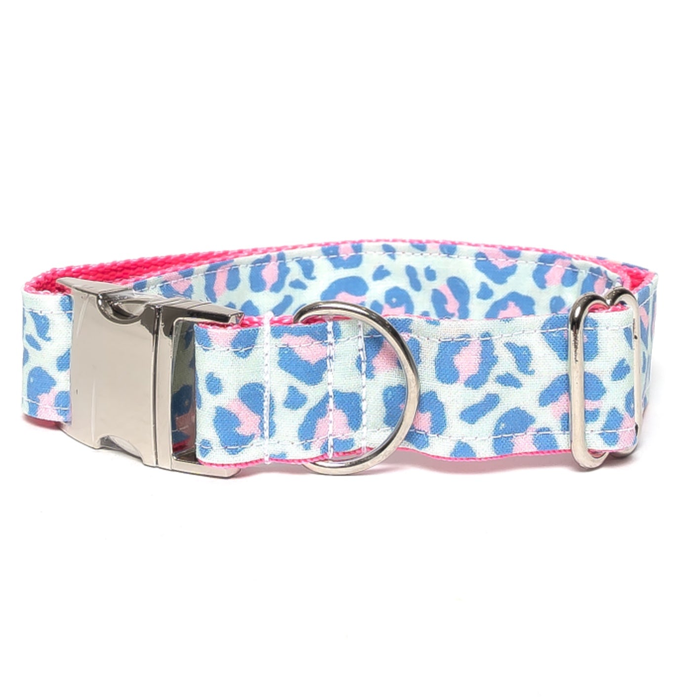 MINT ANIMAL PRINT - DOG COLLAR