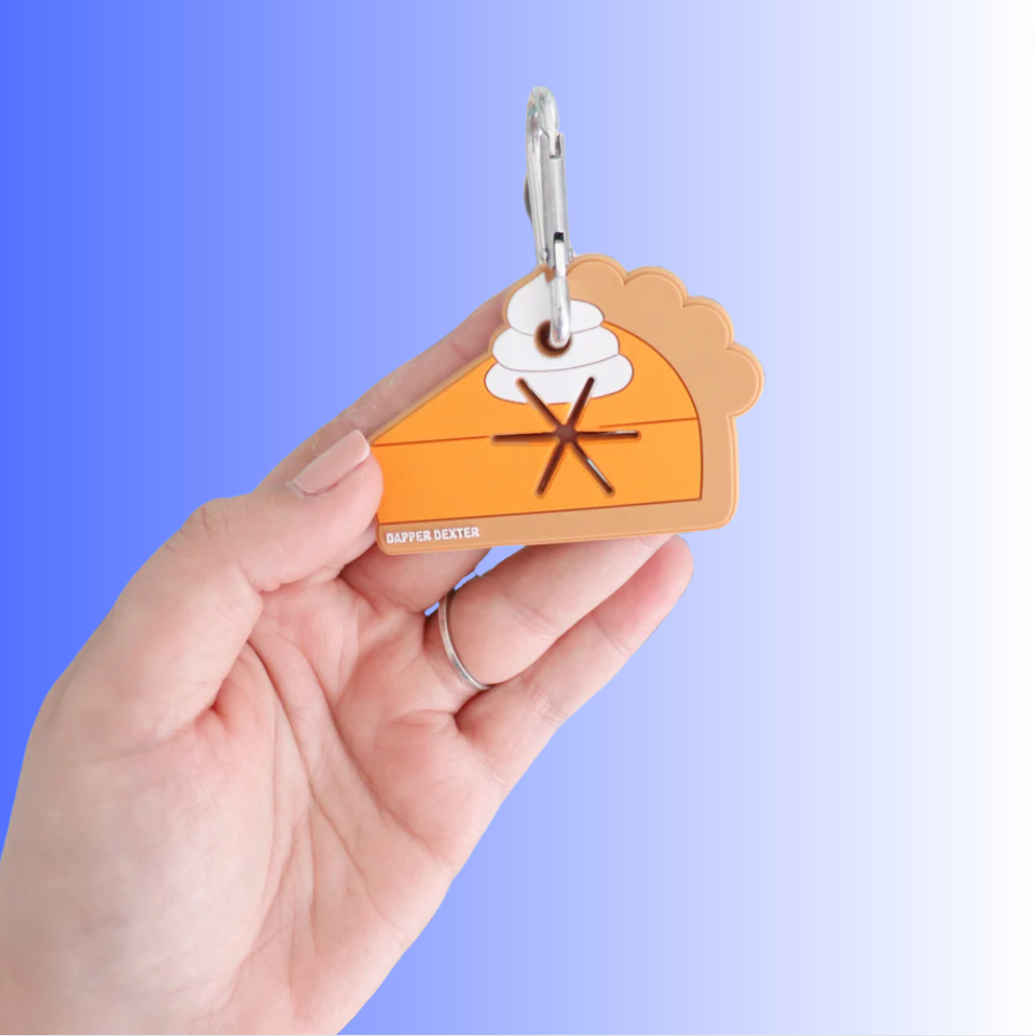 PUMPKIN PIE SLICE - POO BAG HOLDER