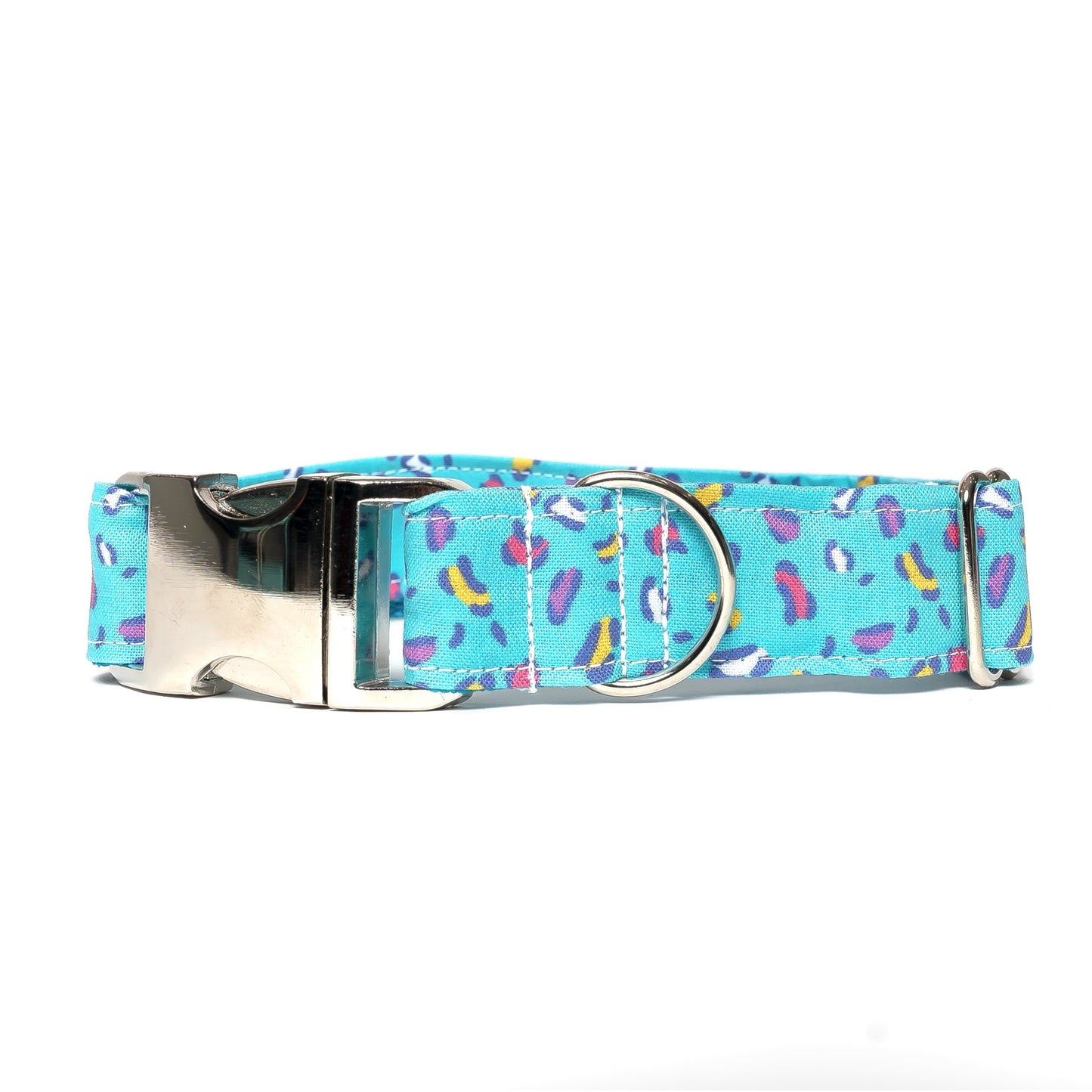 BLUE ANIMAL PRINT - DOG COLLAR