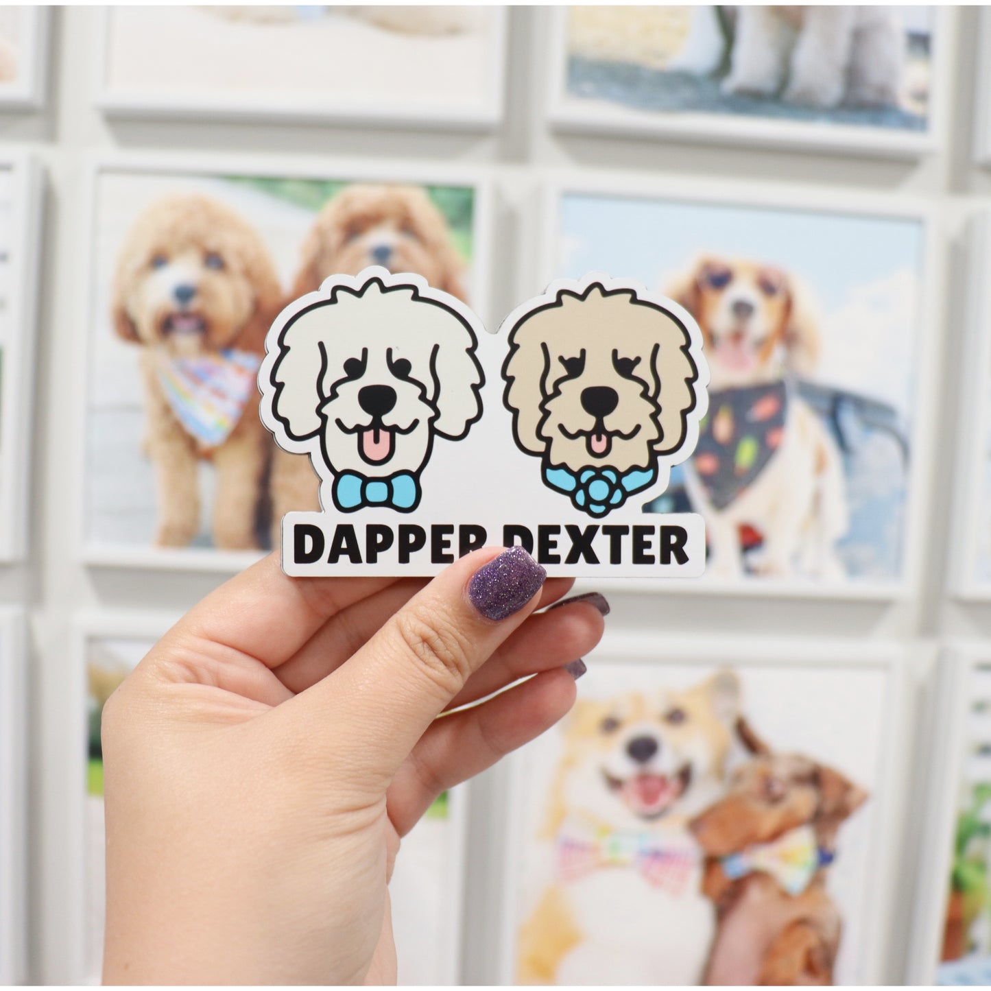 DAPPER DEXTER CAR MAGNET