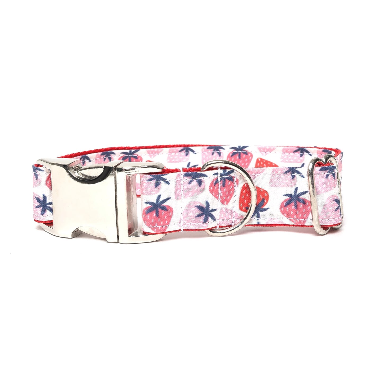 STRAWBERRYS ON PINK - DOG COLLAR