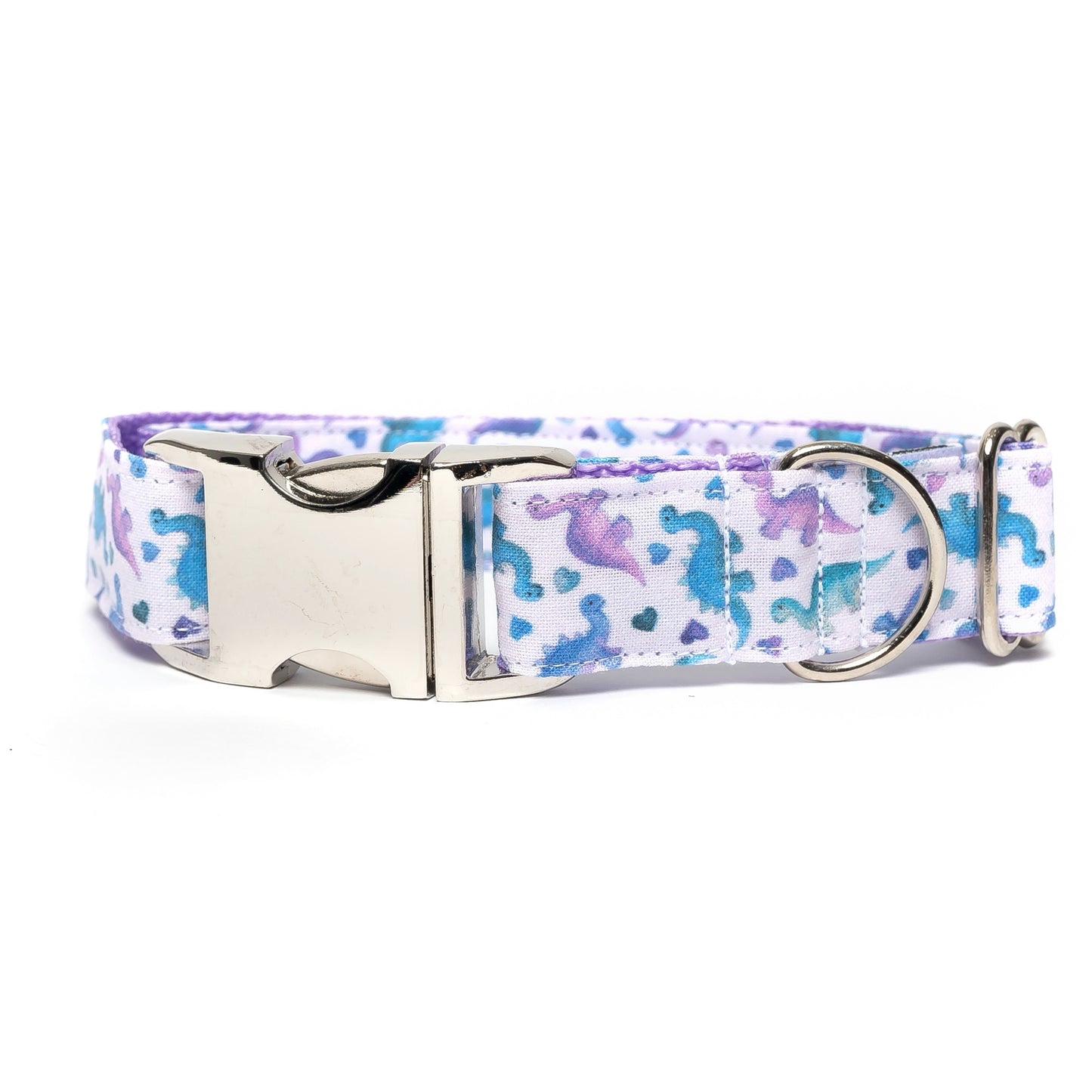 LAVENDER DINOS - DOG COLLAR