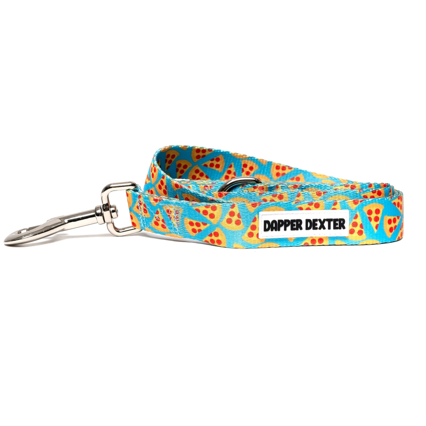 TEAL PIZZA DOG LEASH