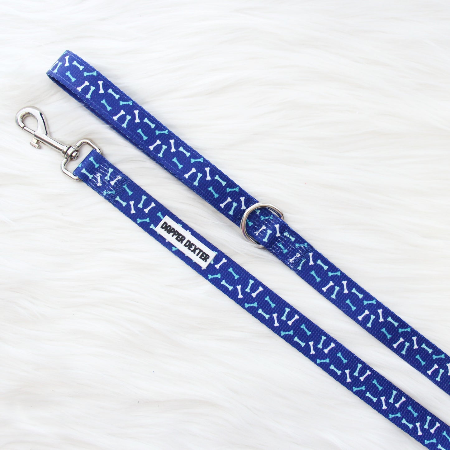 BLUE DOG BONES DOG LEASH