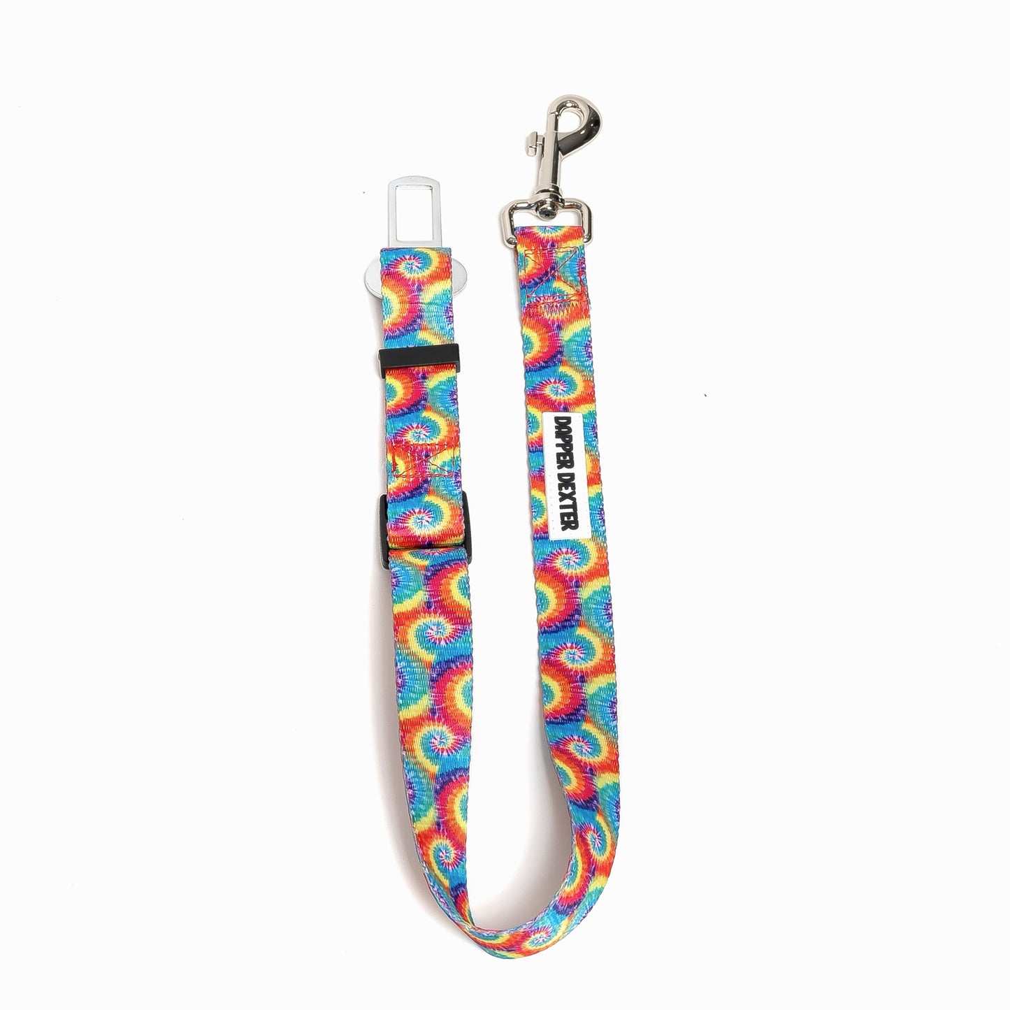 RAINBOW TIE DYE - DOG SEAT BELT