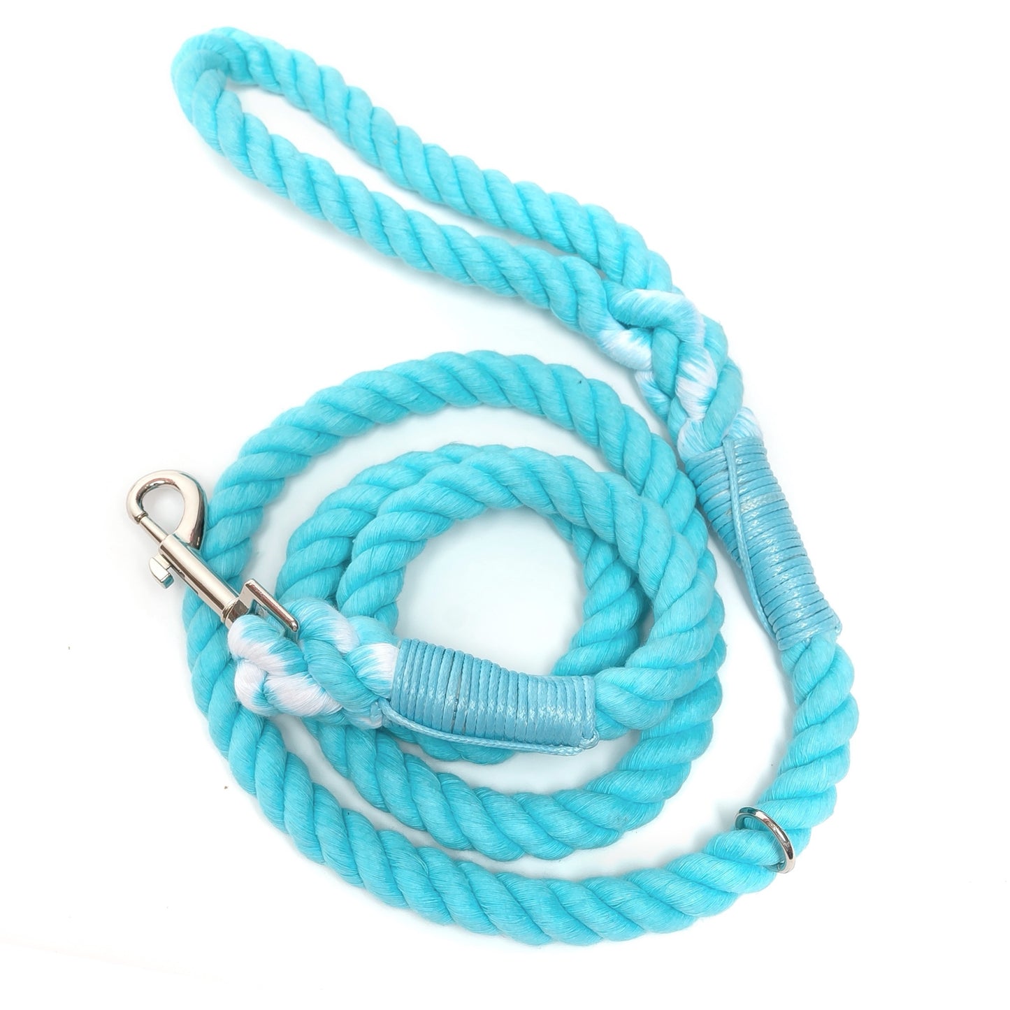 DAPPER DEXTER TEAL - 5FT ROPE LEASH