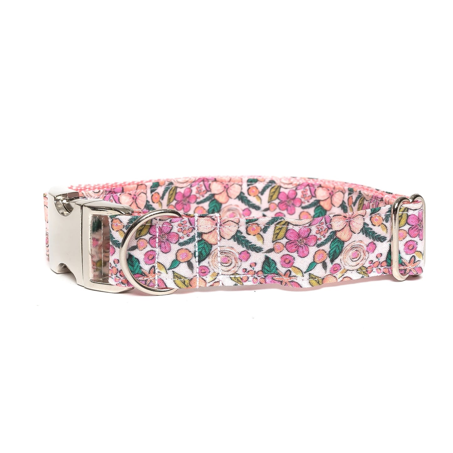 PINK FLORAL - DOG COLLAR