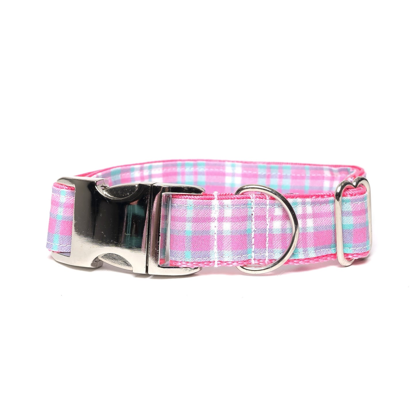 PINK PLAID - DOG COLLAR