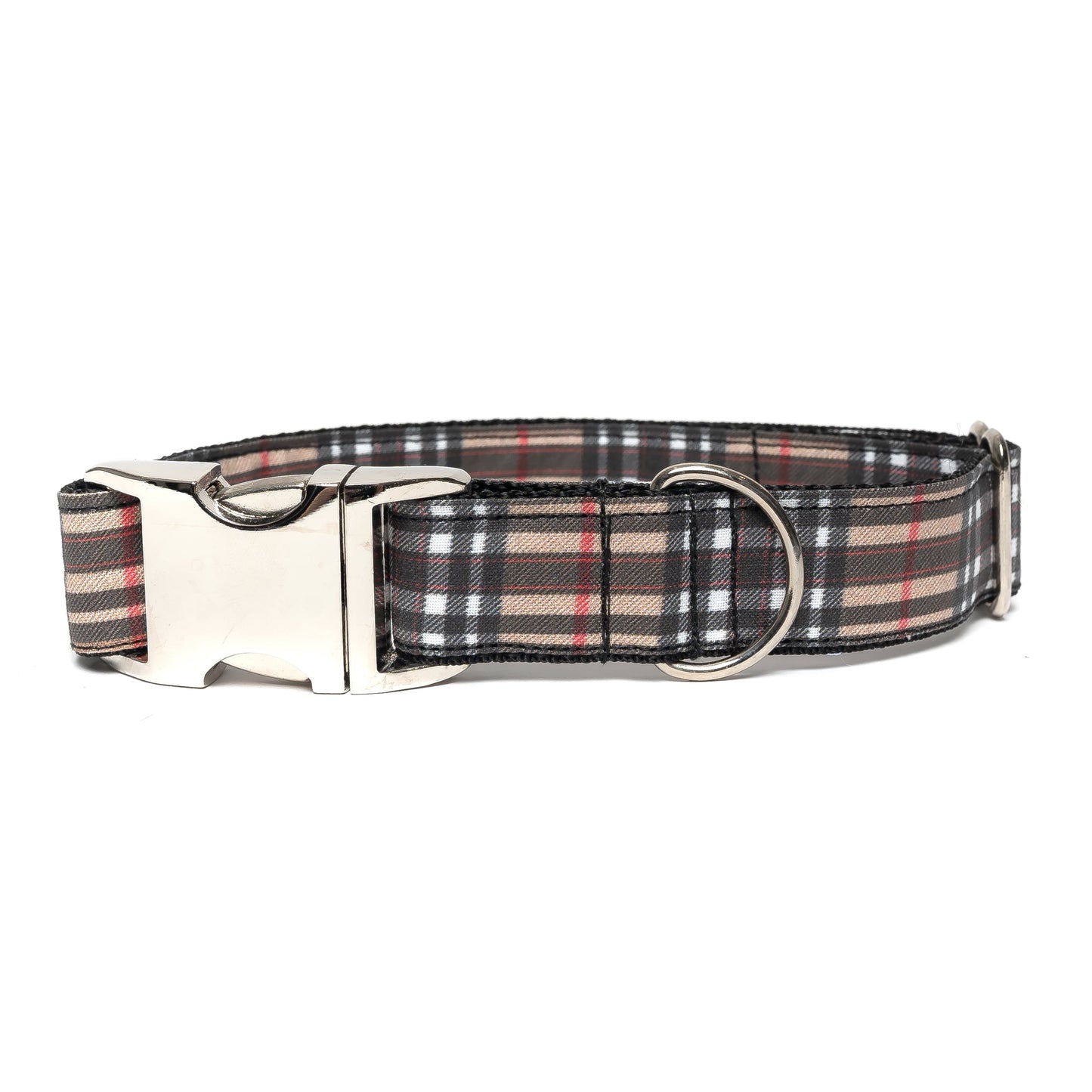 BROWN PLAID - DOG COLLAR
