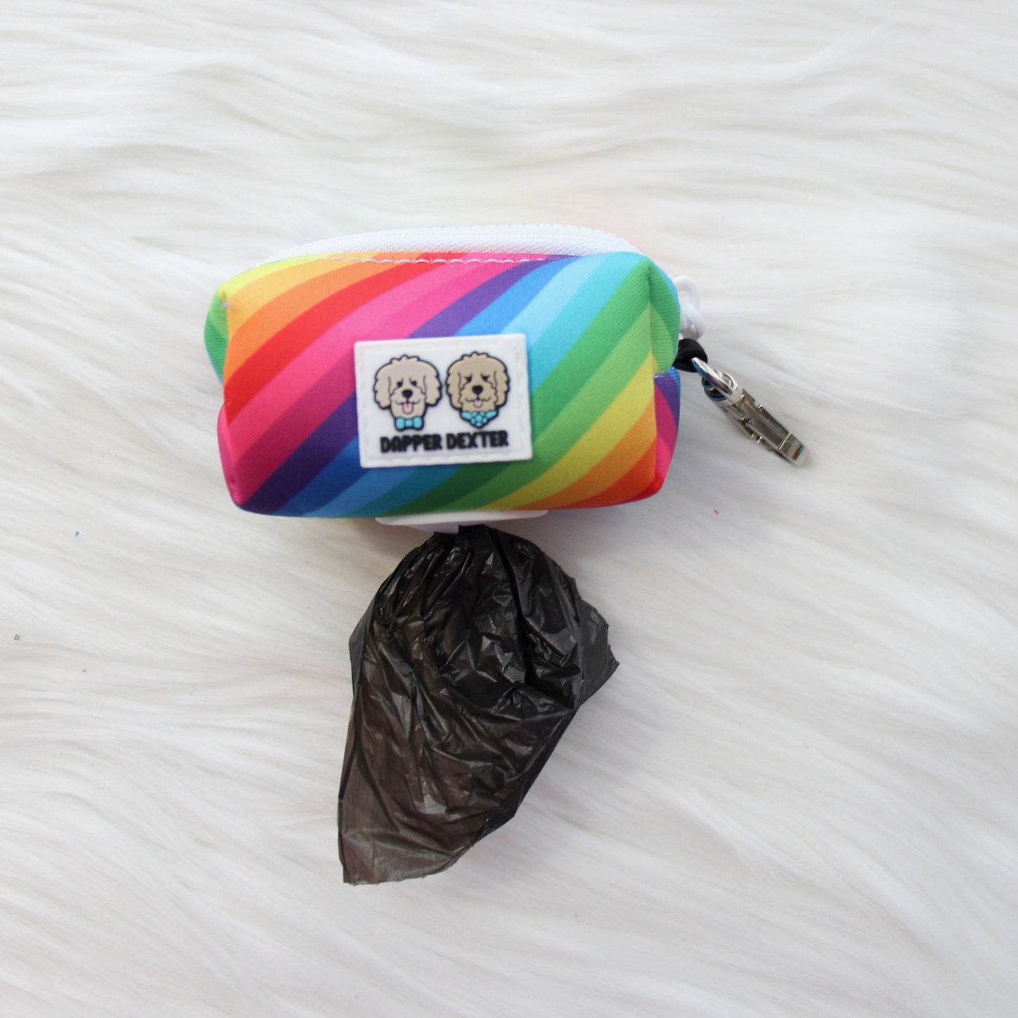 RAINBOW STRIPES LEASH BAG