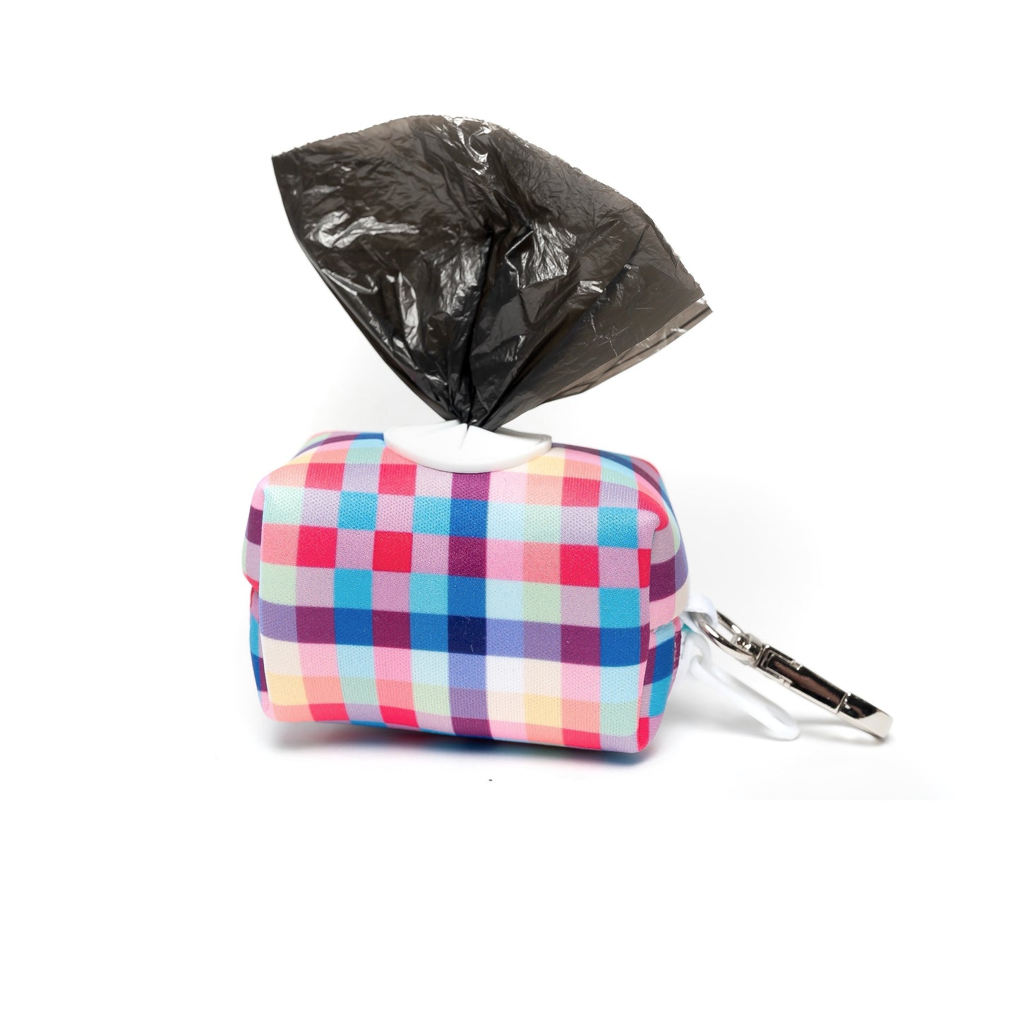 RAINBOW PLAID (RETIRED PRINT) LEASH BAG