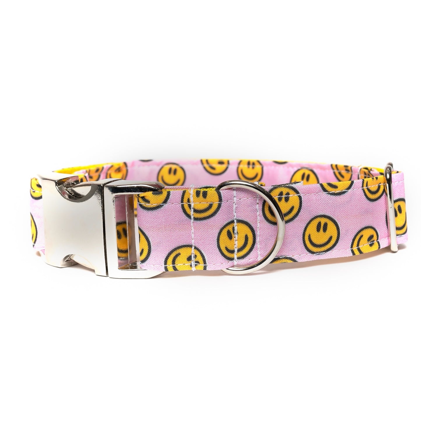 HAPPY AF (PINK) - DOG COLLAR