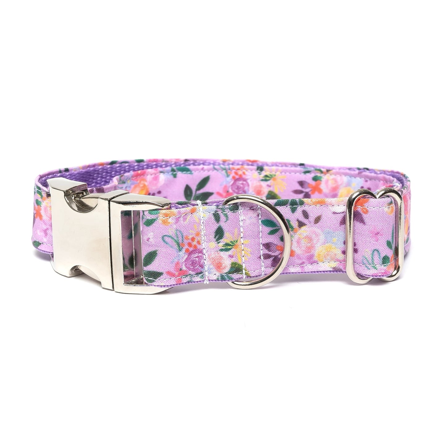 LAVENDER FLORAL - DOG COLLAR