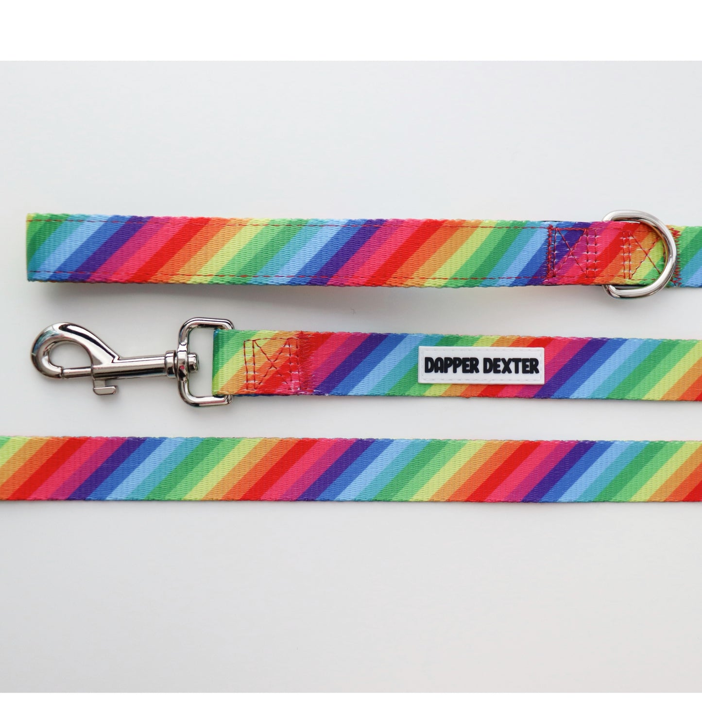 RAINBOW STRIPES DOG LEASH