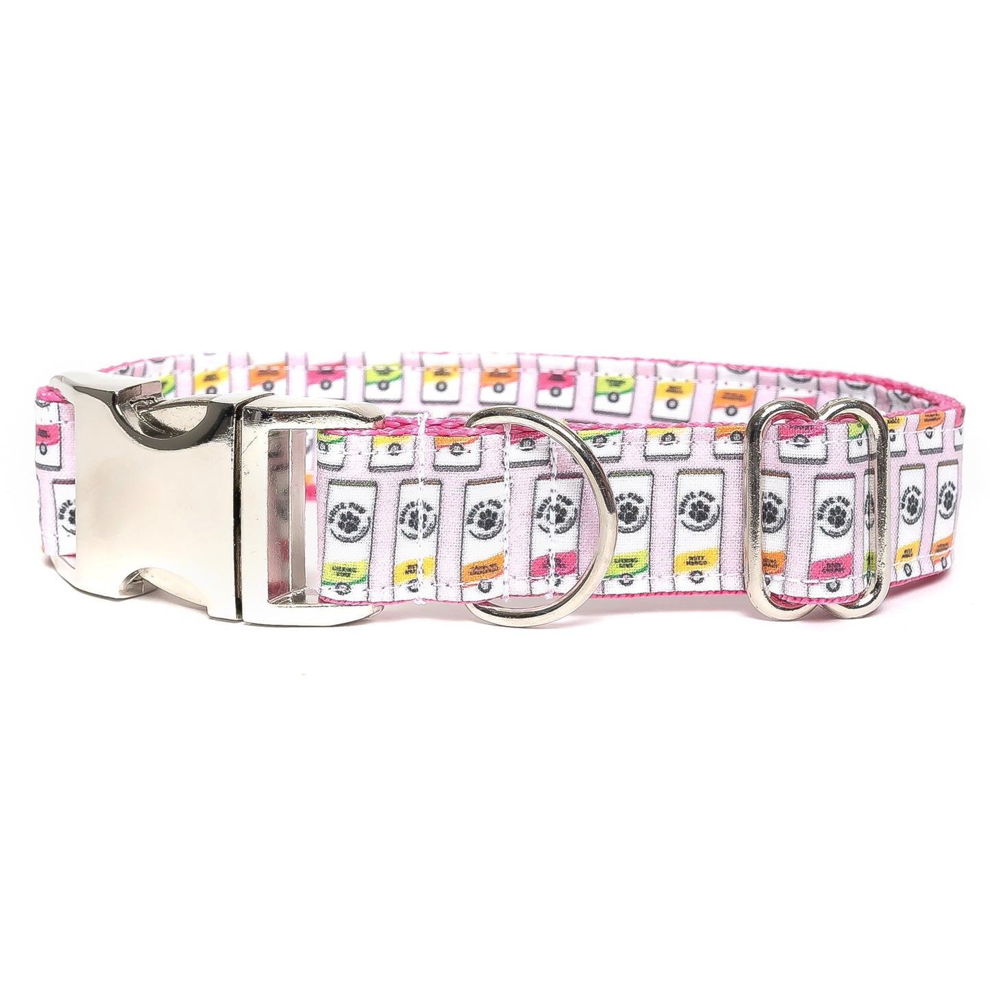 PINK WHITE CLAW - DOG COLLAR