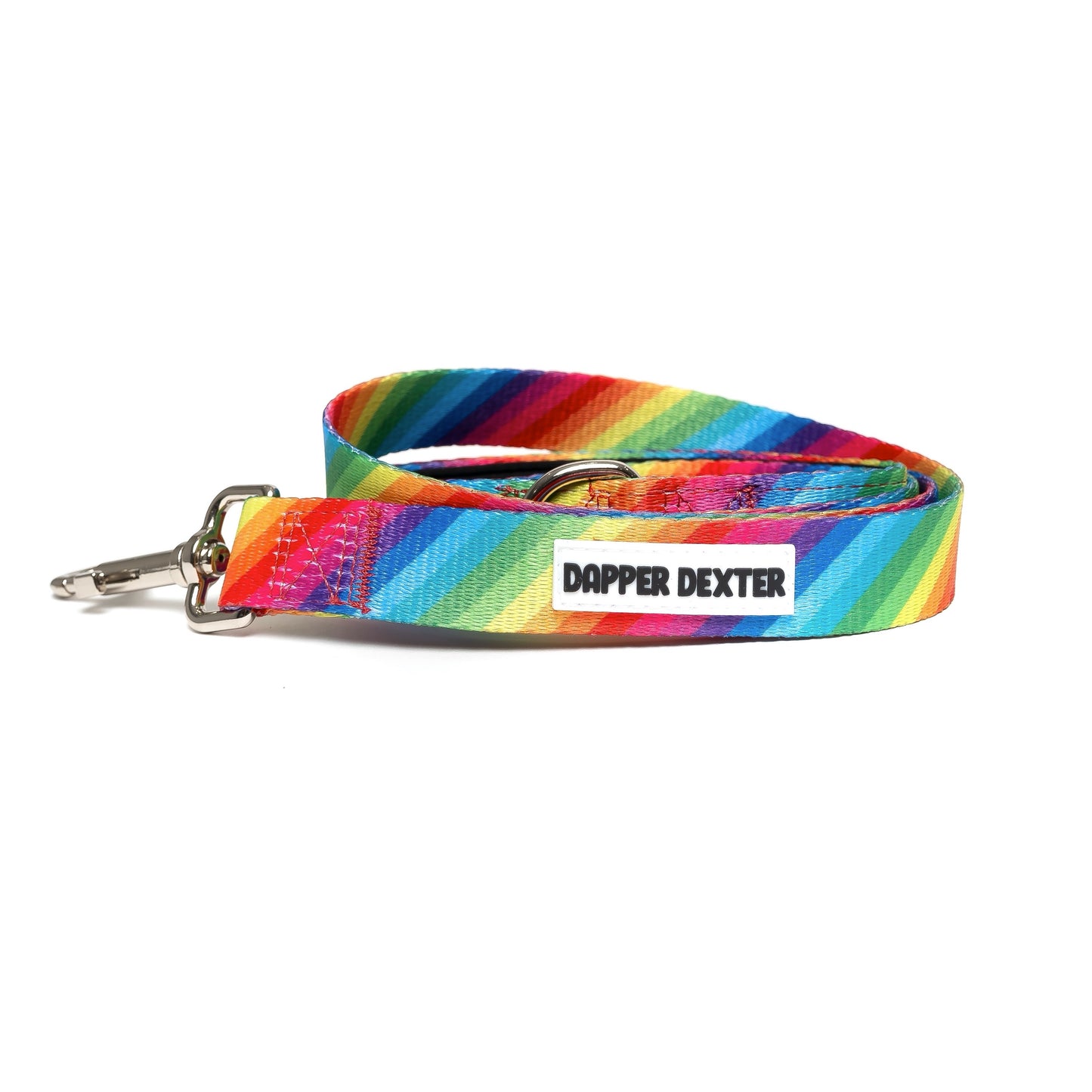 RAINBOW STRIPES DOG LEASH