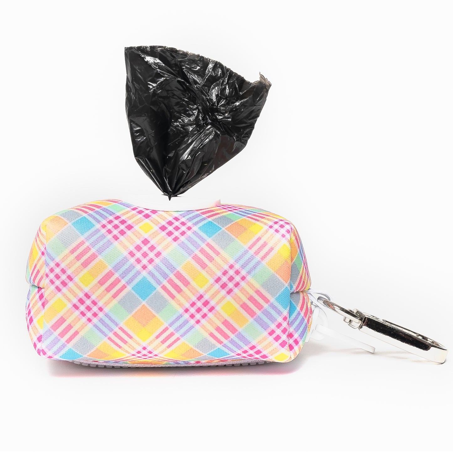YELLOW PLAID LEASH BAG