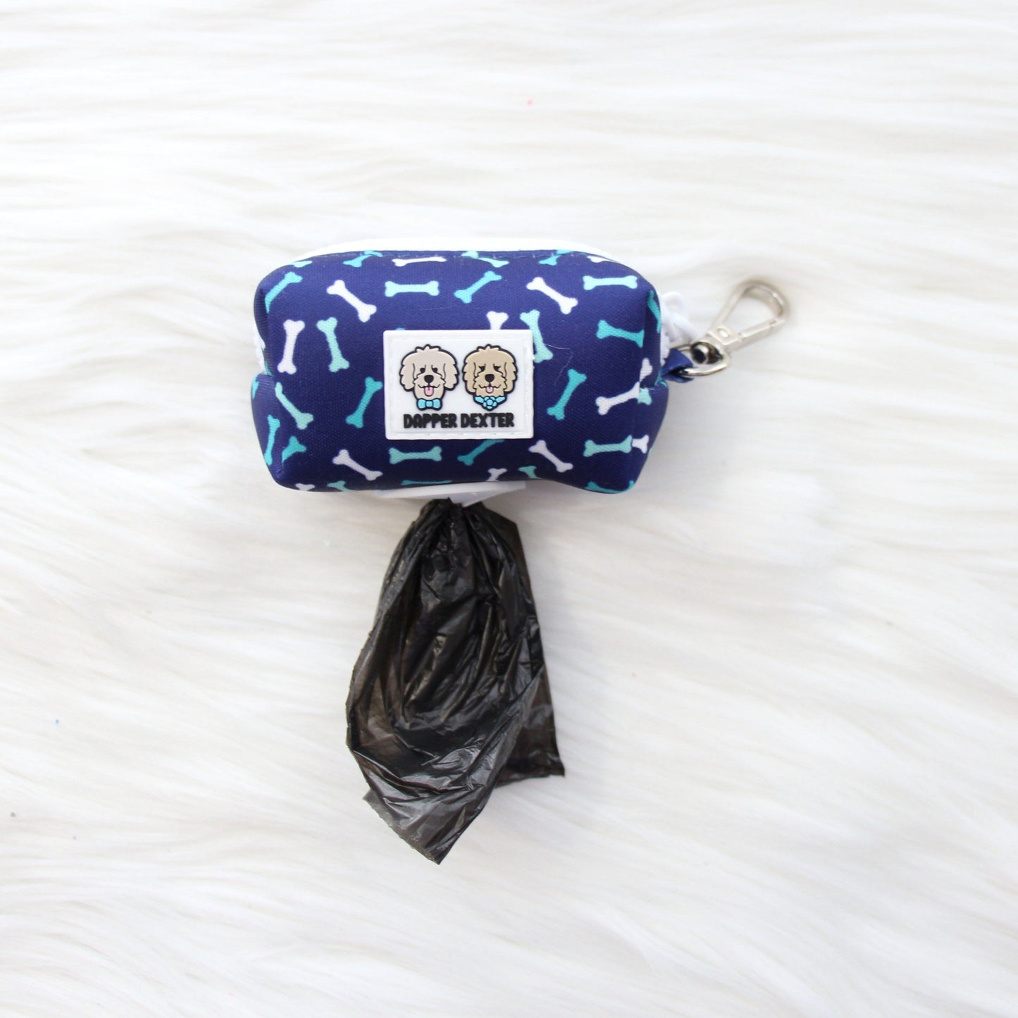 BLUE DOG BONES LEASH BAG