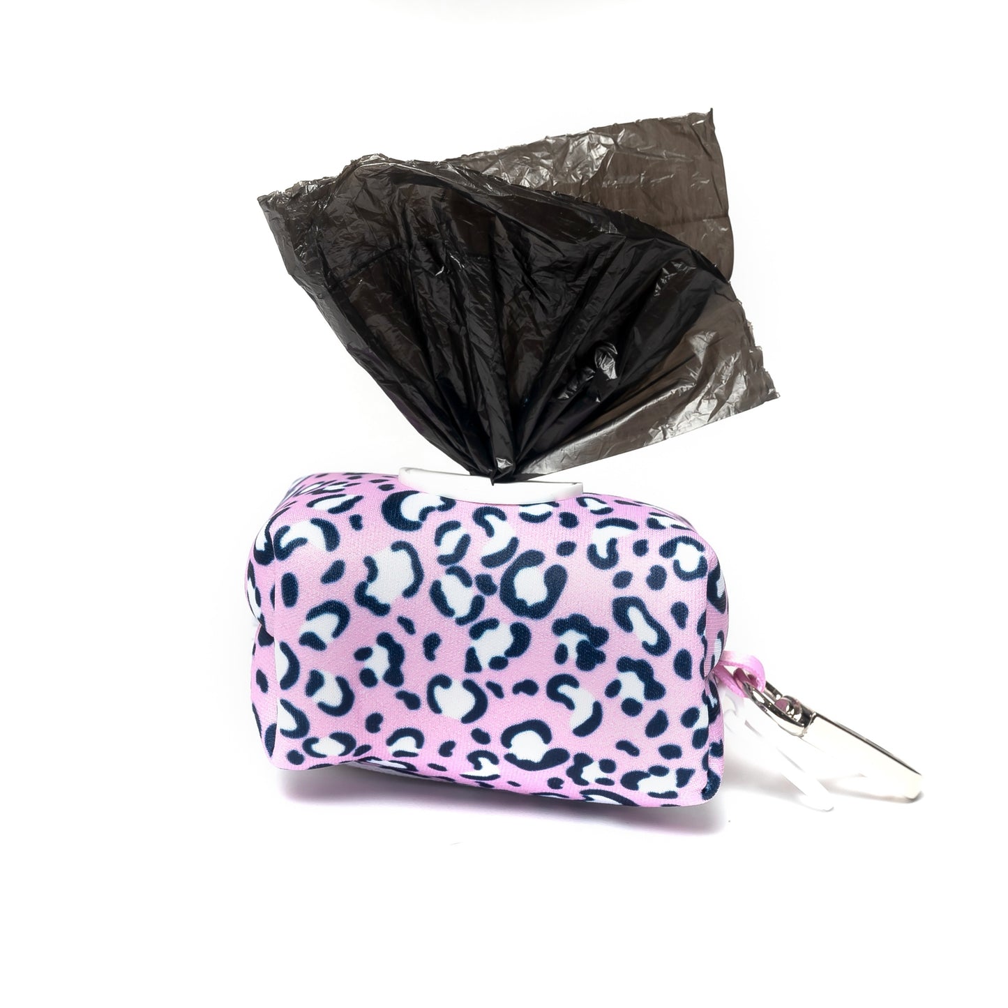 PINK ANIMAL PRINT LEASH BAG