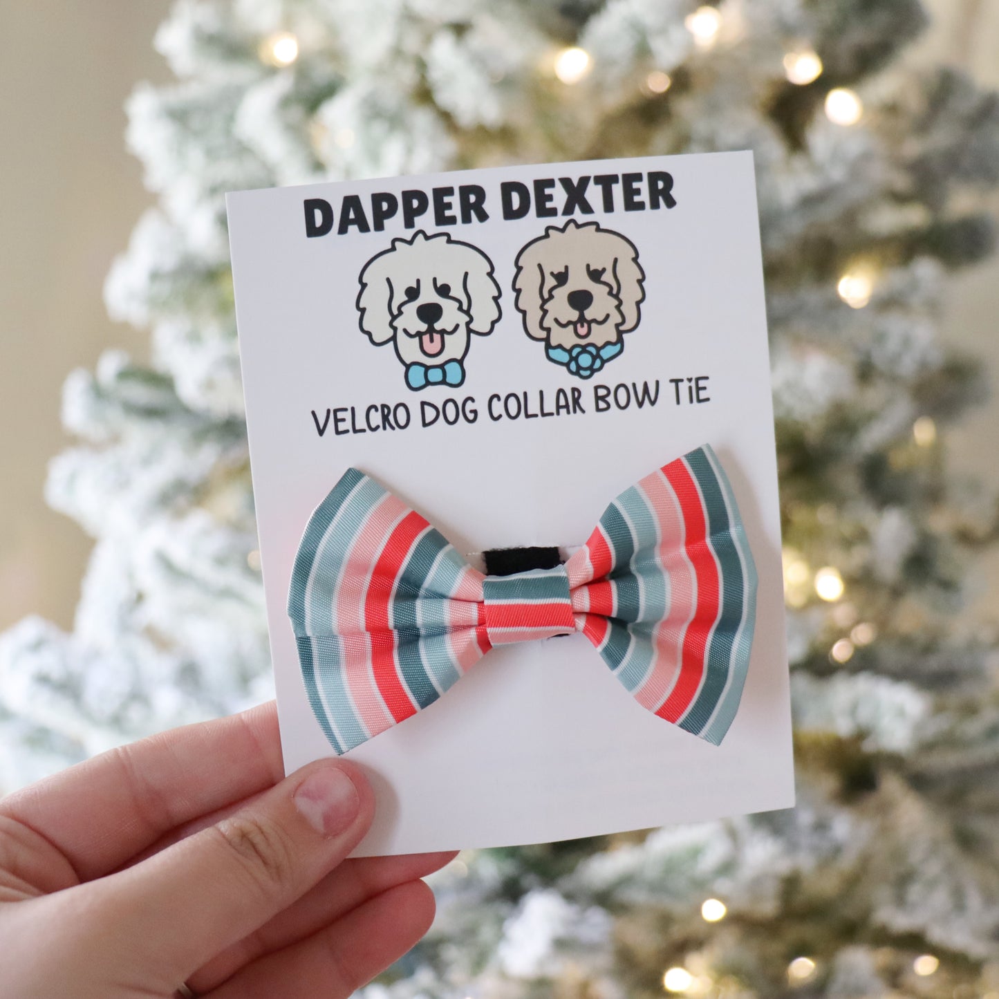 HOLIDAY STRIPES - (MINI)  BOW TIE