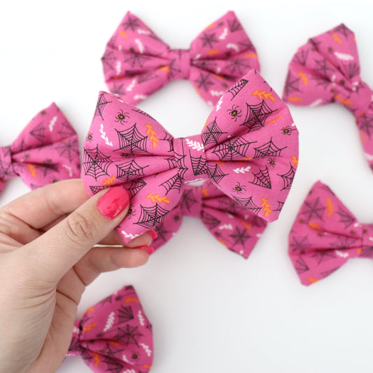 SPIDER WEB- DAPPER DEXTER DOG BOW TIE