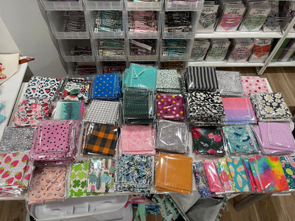 185 ASSORTED SQUARE BANDANAS (WHOLESALE)