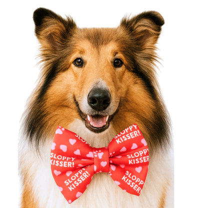 SLOPPY KISSER- DAPPER DEXTER DOG BOW TIE