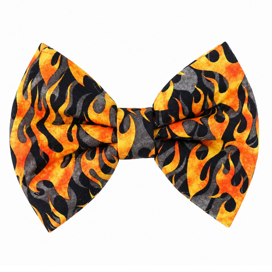 FLAMING HOT - DAPPER DEXTER DOG BOW TIE