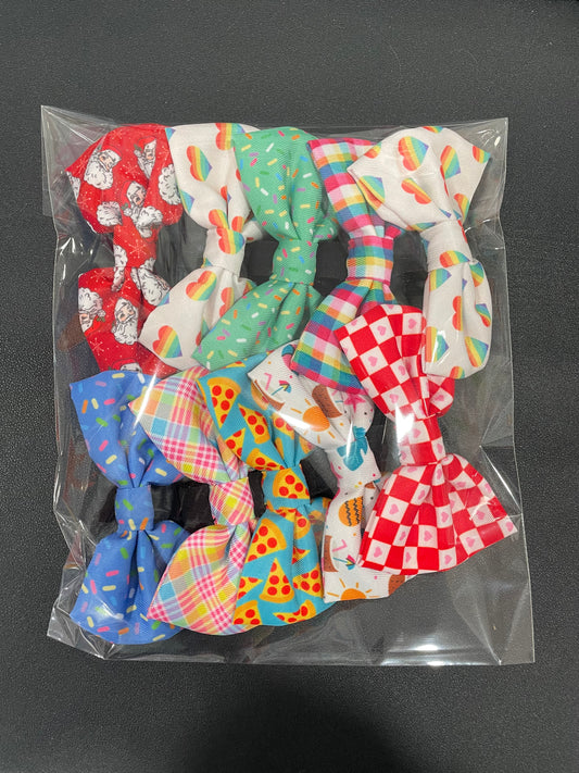 10 PACK OF VELCRO BOW TIES