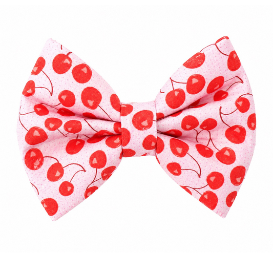 CHERRIES - DAPPER DEXTER DOG BOW TIE