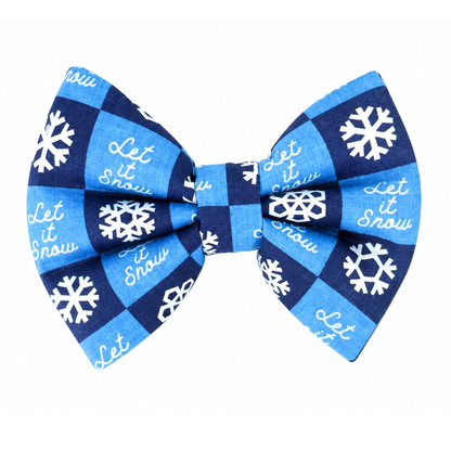 LET IT SNOW - DAPPER DEXTER DOG BOW TIE