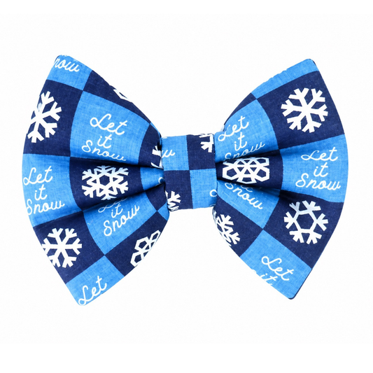 LET IT SNOW - DAPPER DEXTER DOG BOW TIE