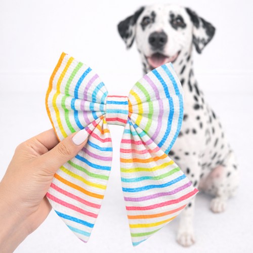 RAINBOW SEERSUCKER - SAILOR BOW
