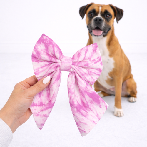 PURPLE TIE DYE - SAILOR BOW