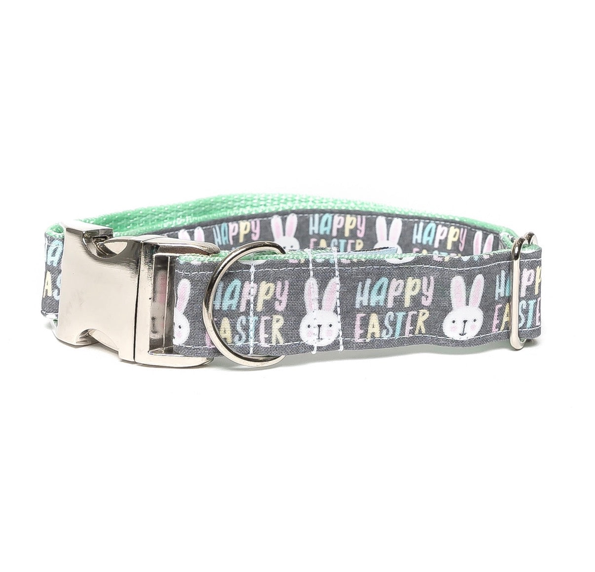 HAPPY EASTER (GRAY) - DOG COLLAR