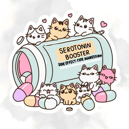 SEROTONIN BOOSTER (CATS) - STICKER