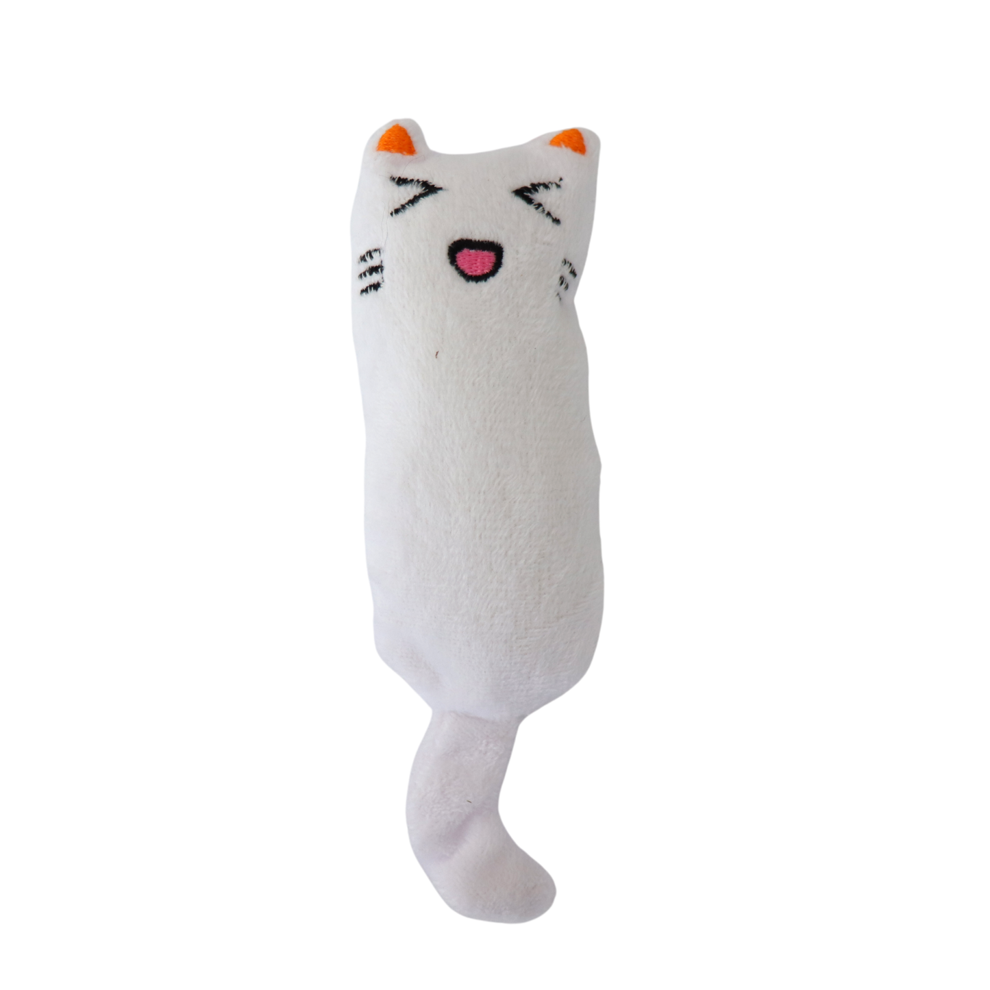 WHITE MINI PLUSHY CAT TOY