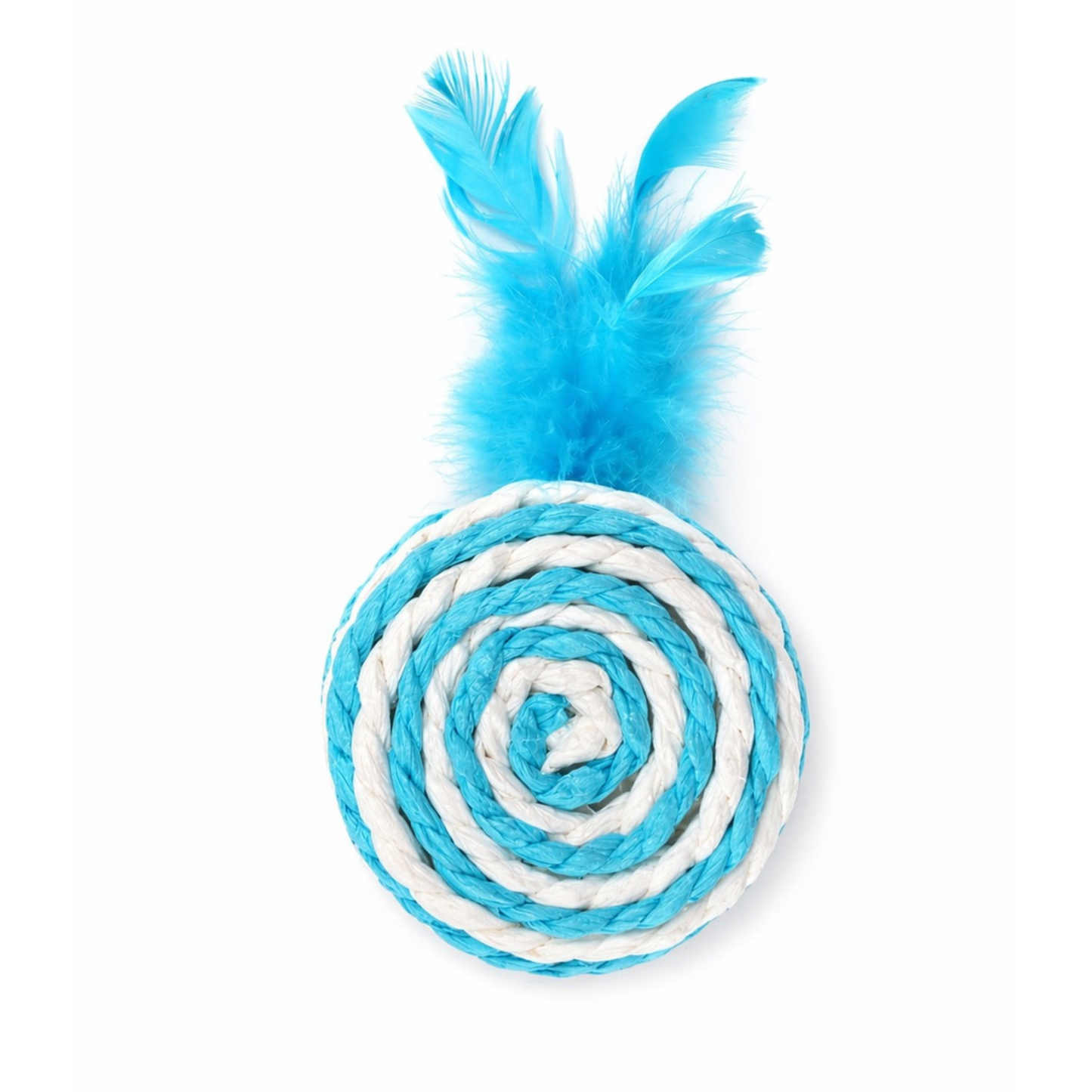 BLUE SPIRAL CAT TOY