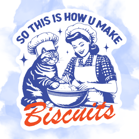 CAT BISCUITS - STICKER