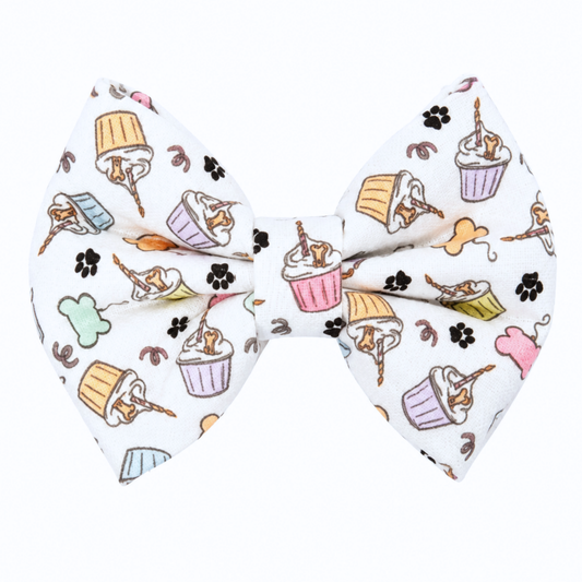 BIRTHDAY CUPCAKES -  DAPPER DEXTER DOG BOW TIE