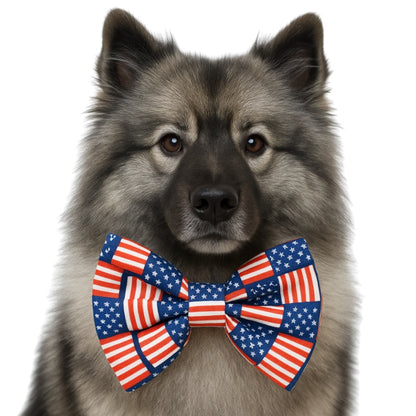 AMERICAN FLAG - DAPPER DEXTER DOG BOW TIE