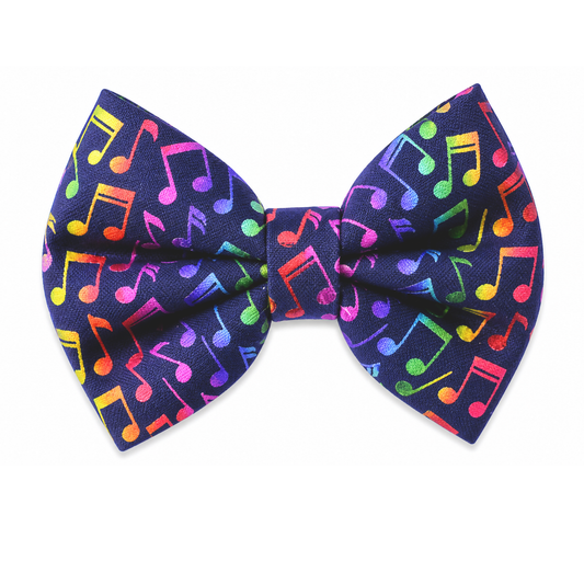 MUSIC NOTES  - DAPPER DEXTER DOG BOW TIE