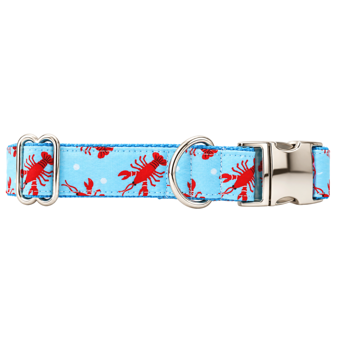 LIGHT BLUE LOBSTERS - DOG COLLAR