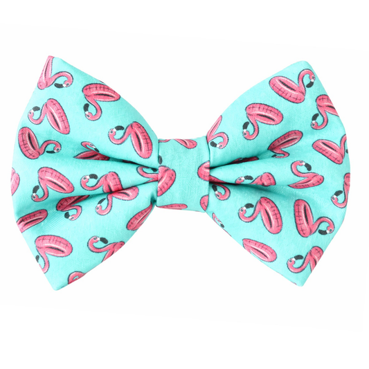 FLAMINGO POOL FLOATS - DAPPER DEXTER DOG BOW TIE